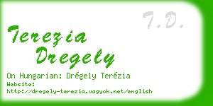 terezia dregely business card