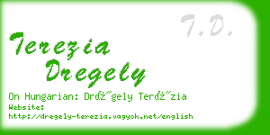 terezia dregely business card